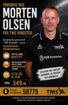 plakat foredrag cheftræner morten olsen haandbold tms ringsted